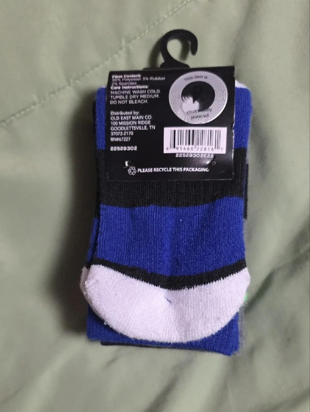 Zone Pro Boy's Athletic Crew Socks - Gray & Green